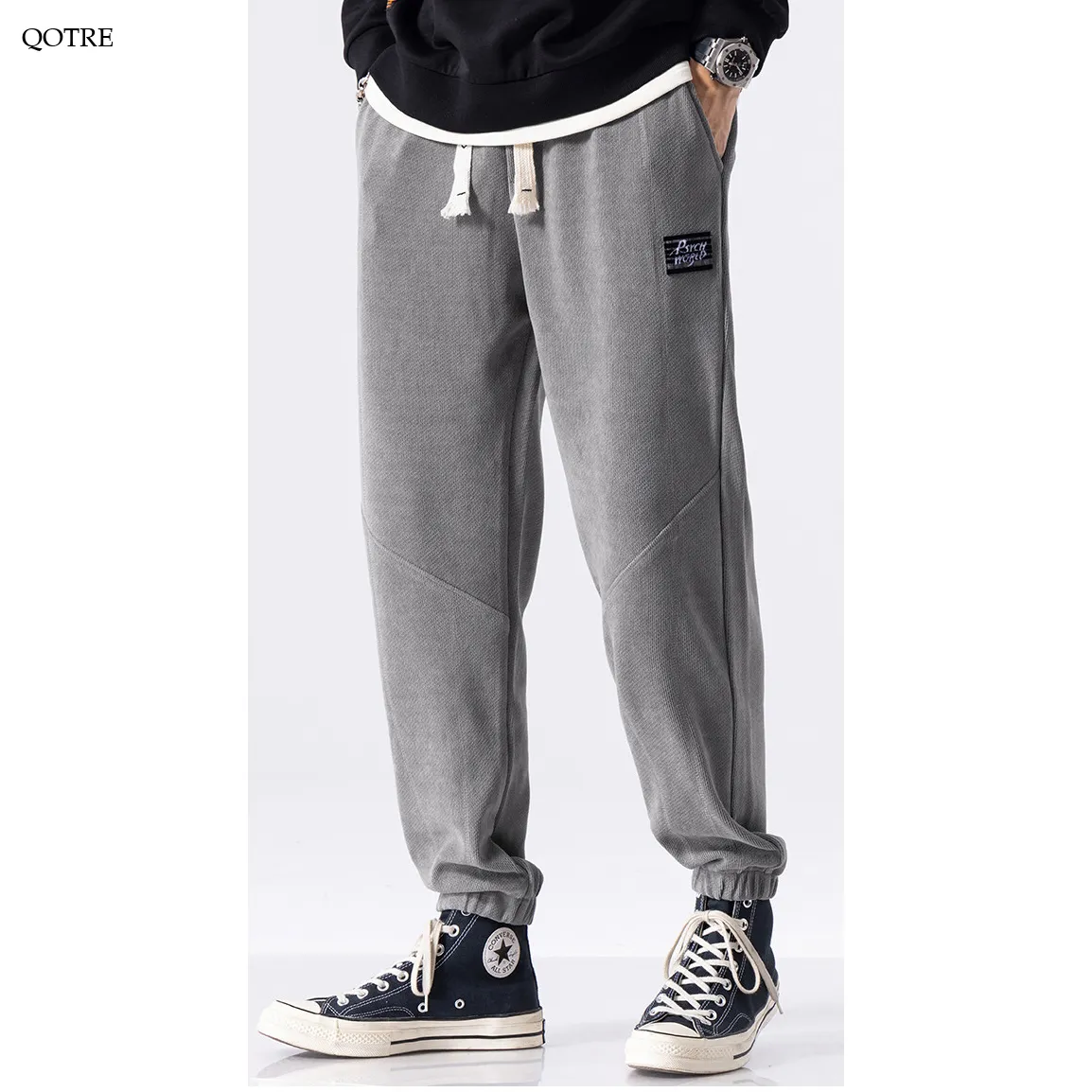 Casual Loose Fit Elasticity Tapered Sweatpant