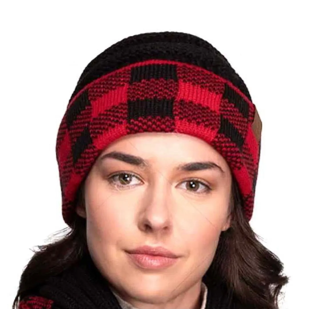 CC Beanie - Buffalo Plaid Hat