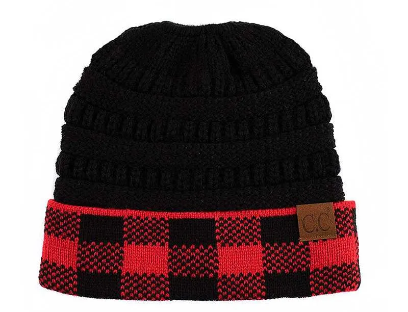 CC Beanie - Buffalo Plaid Hat