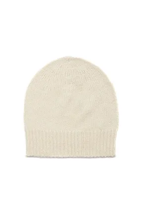 Chesire Knit Hat in Ivory Cashmere