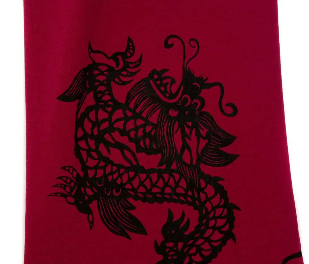 Chinese Dragon Pima Cotton Scarf