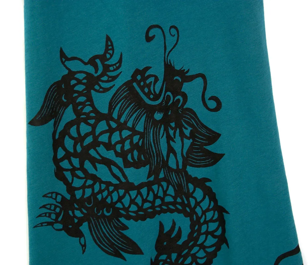 Chinese Dragon Pima Cotton Scarf