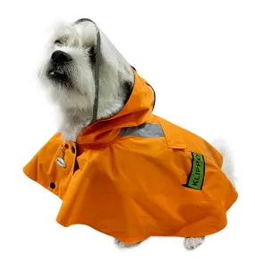 Clear View Poncho Raincoat - Orange