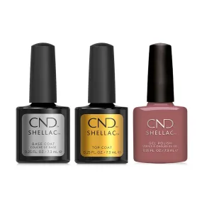 CND - Shellac Combo - Base, Top & Married To Mauve