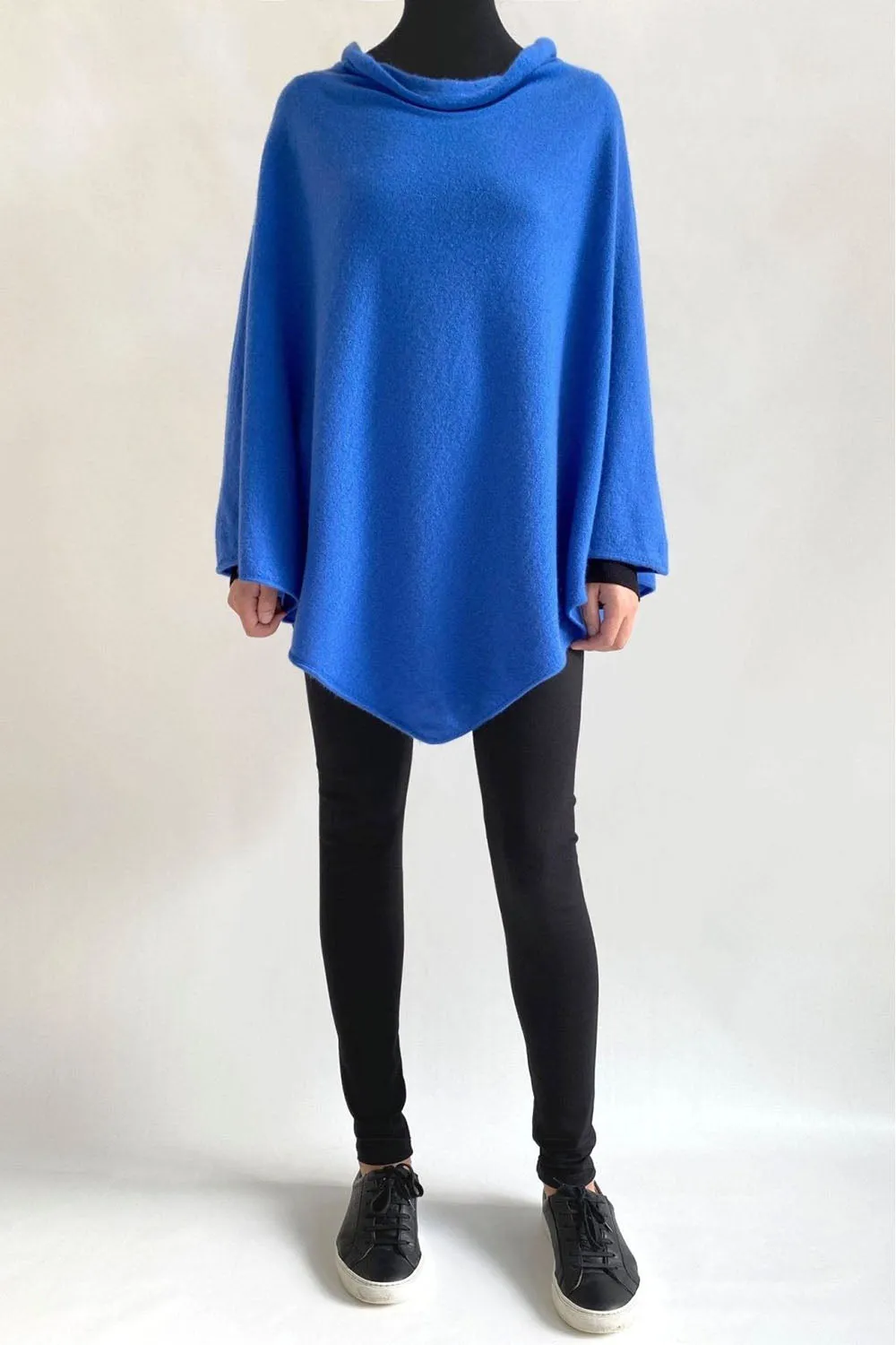 Cowl neck Cashmere Poncho