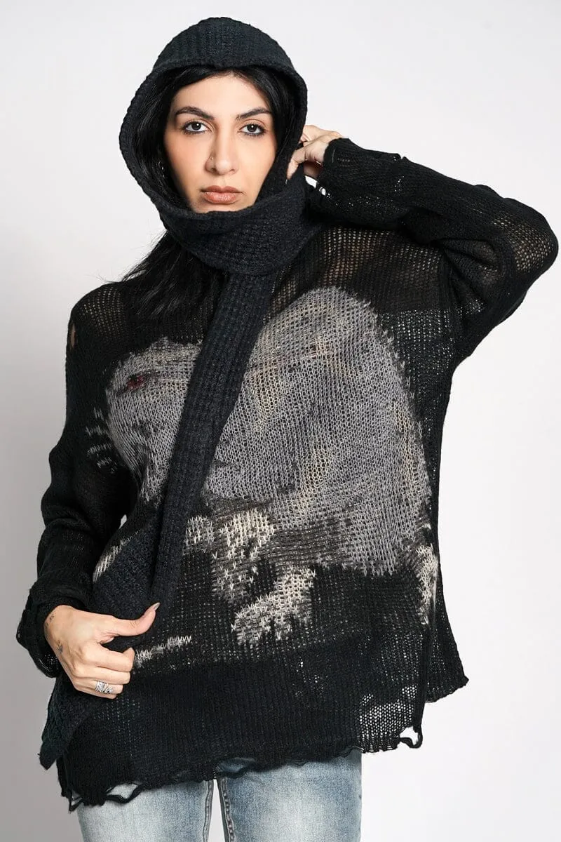 Daybreak Knit Hooded Scarf