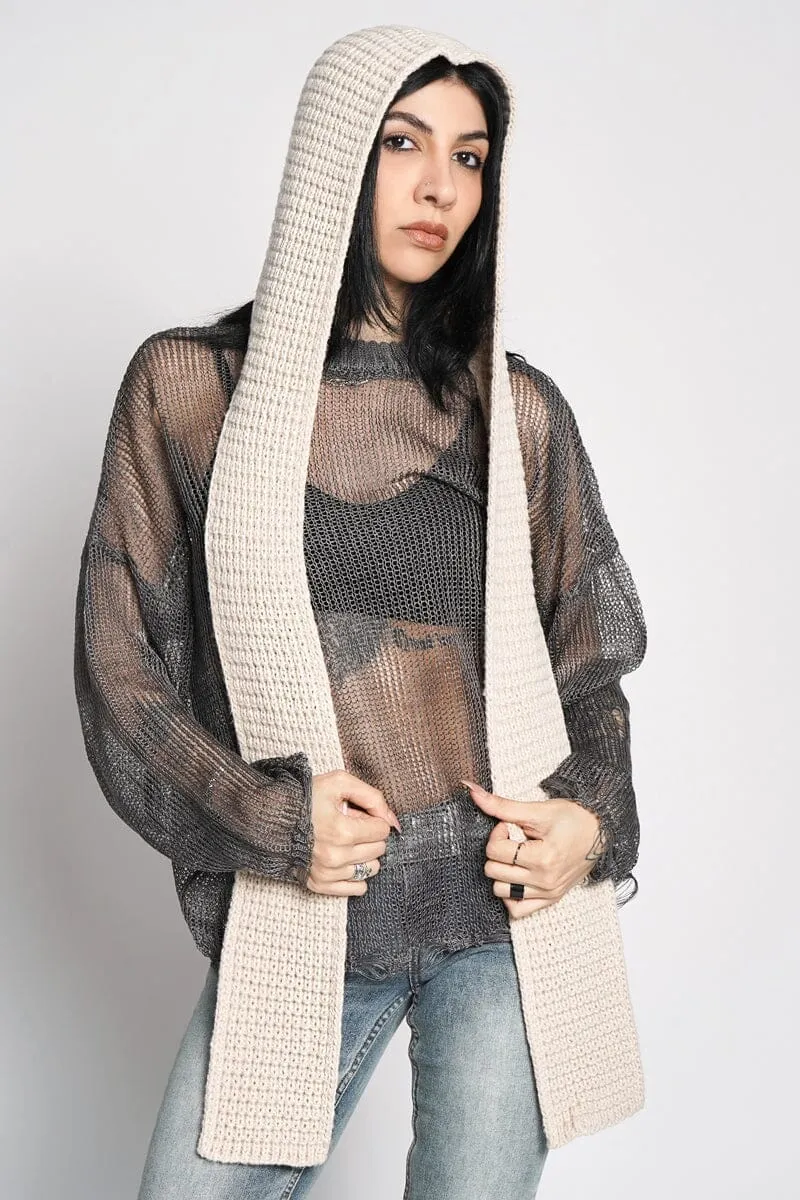 Daybreak Knit Hooded Scarf