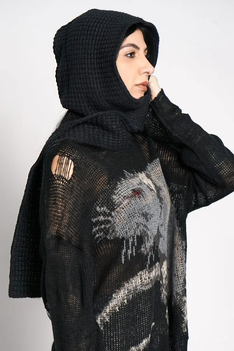 Daybreak Knit Hooded Scarf