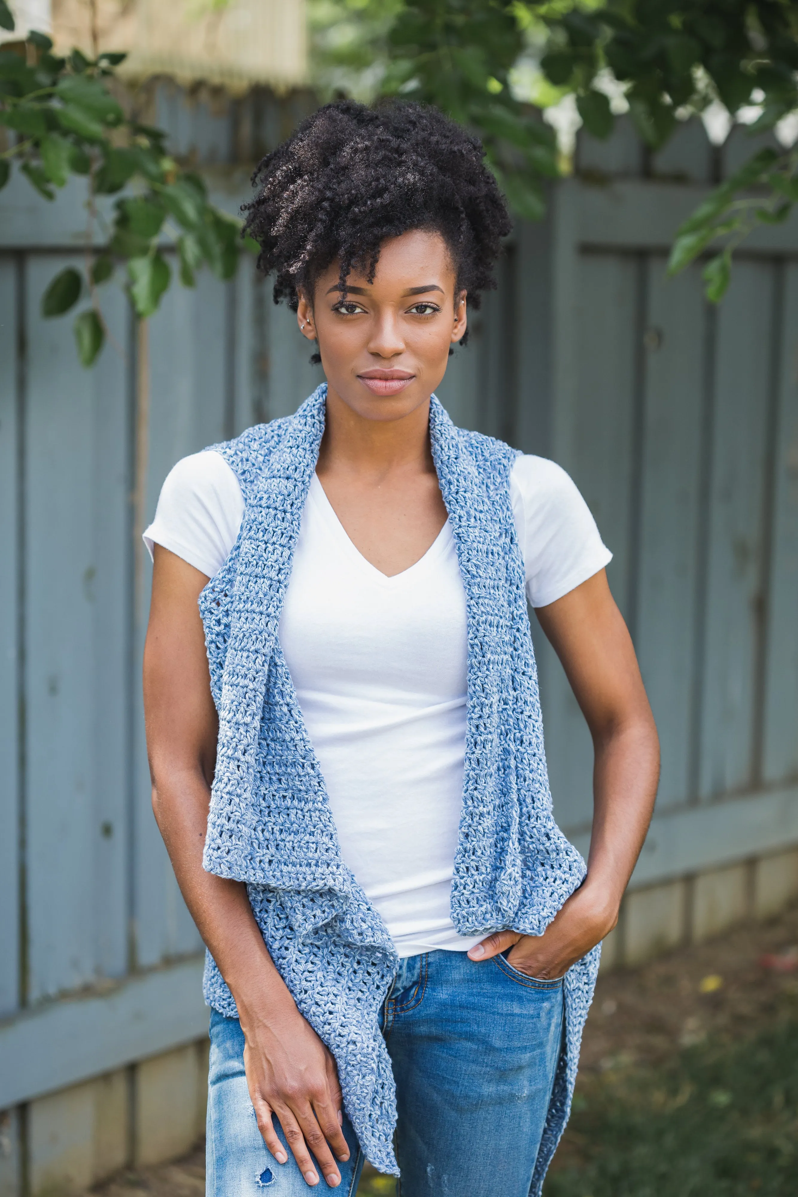 Denim Breeze Vest // Crochet PDF Pattern