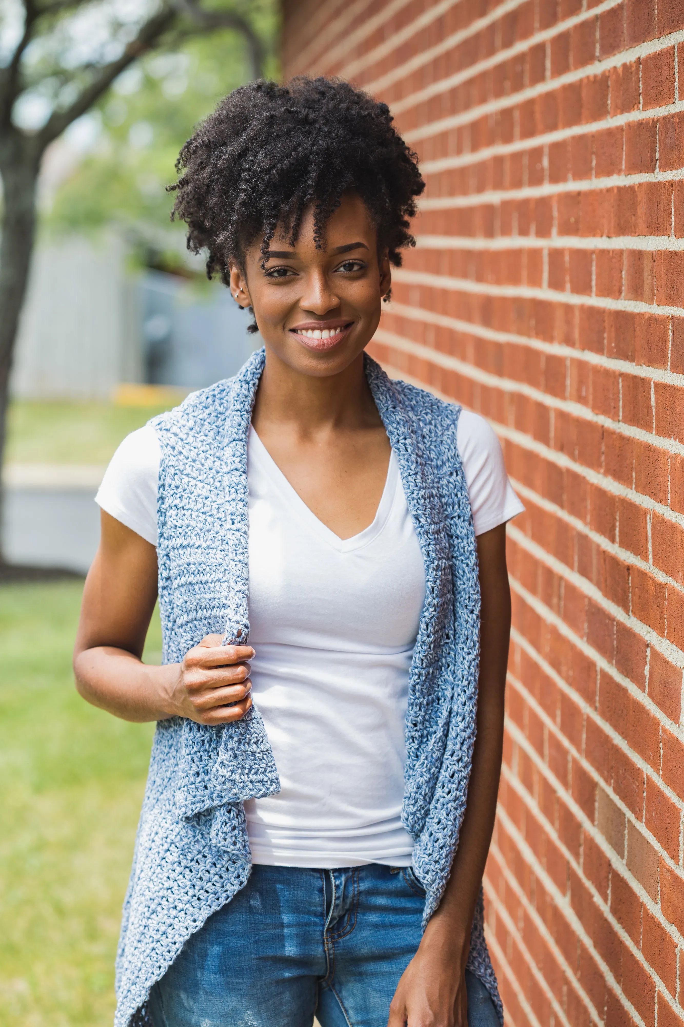 Denim Breeze Vest // Crochet PDF Pattern