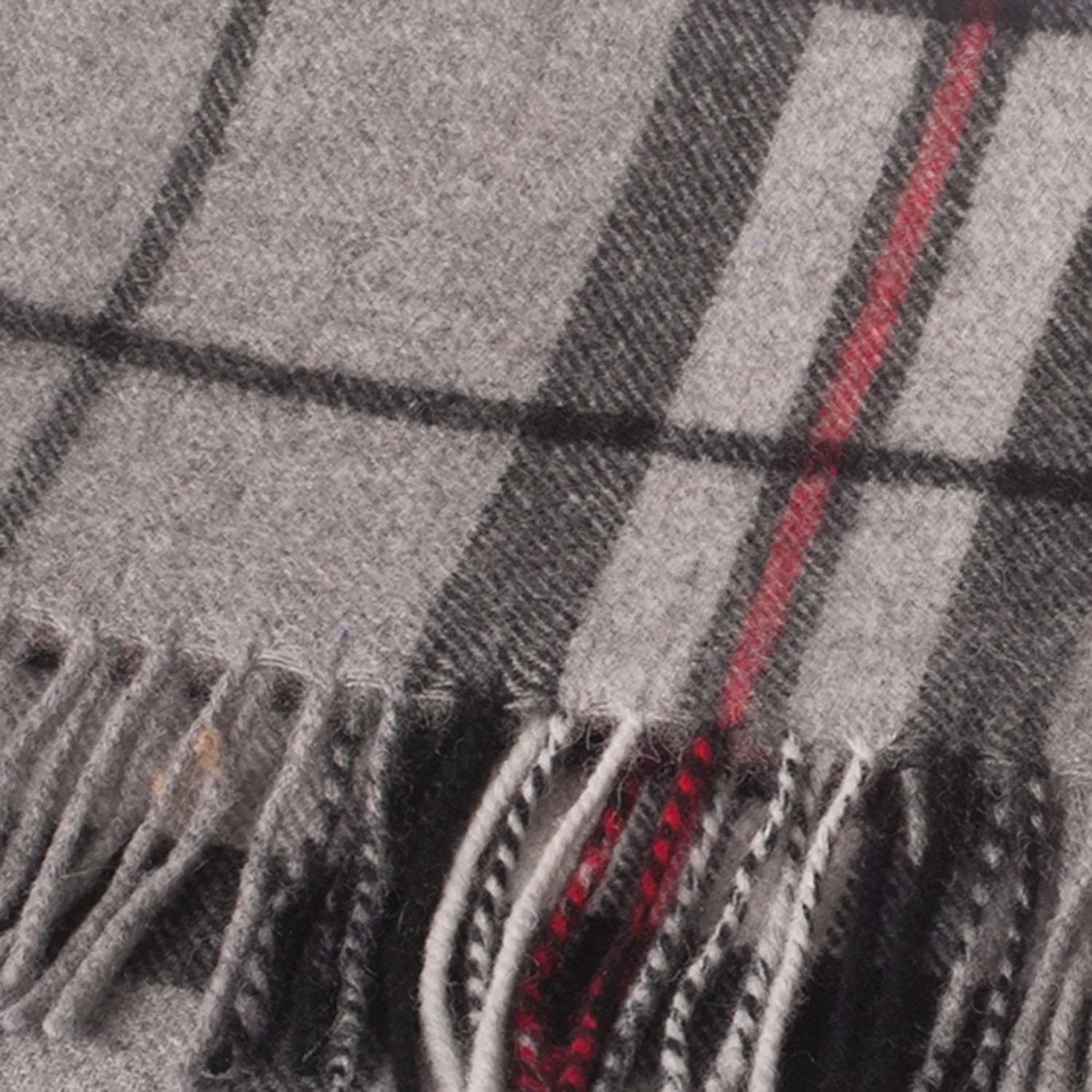 Edinburgh 100% Lambswool Scarf  Thomson Grey