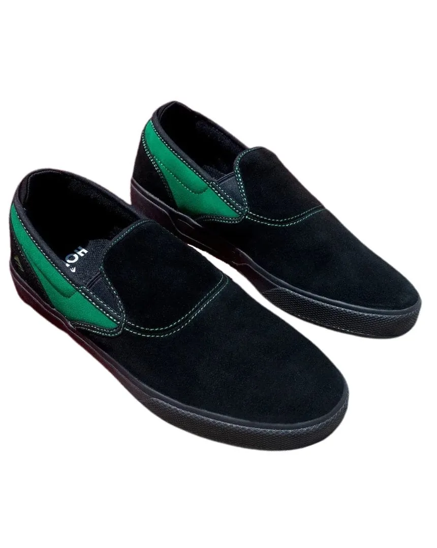 Emerica Wino G6 Slip Cup Hoban Shoes - Black / Green