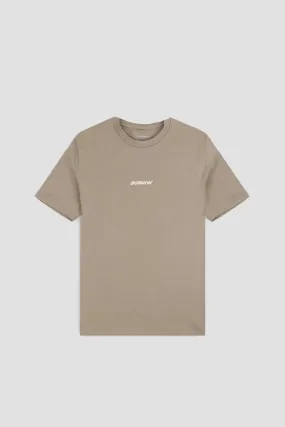 Everyday Flock Print T-Shirt- Sand