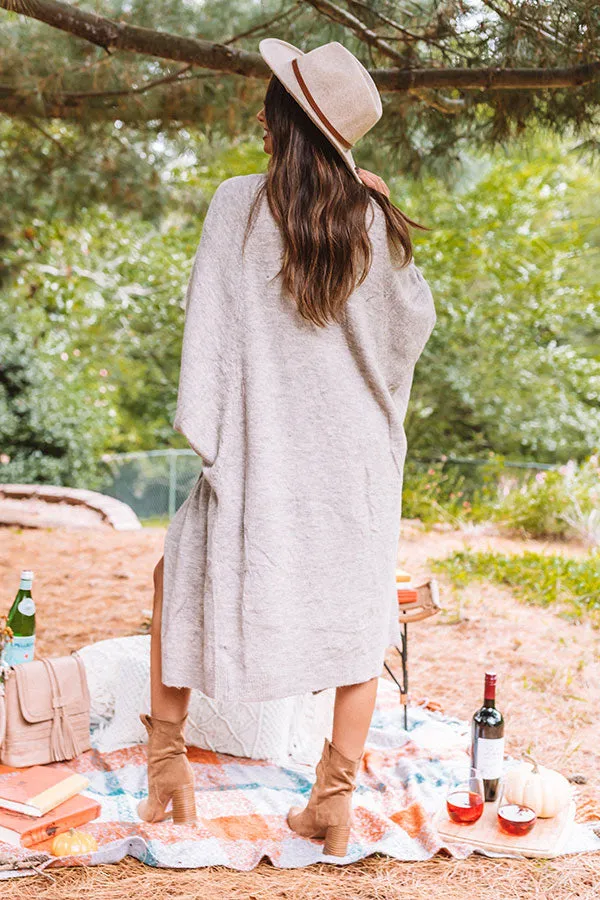 Fall Morning Duster Cardigan in Birch