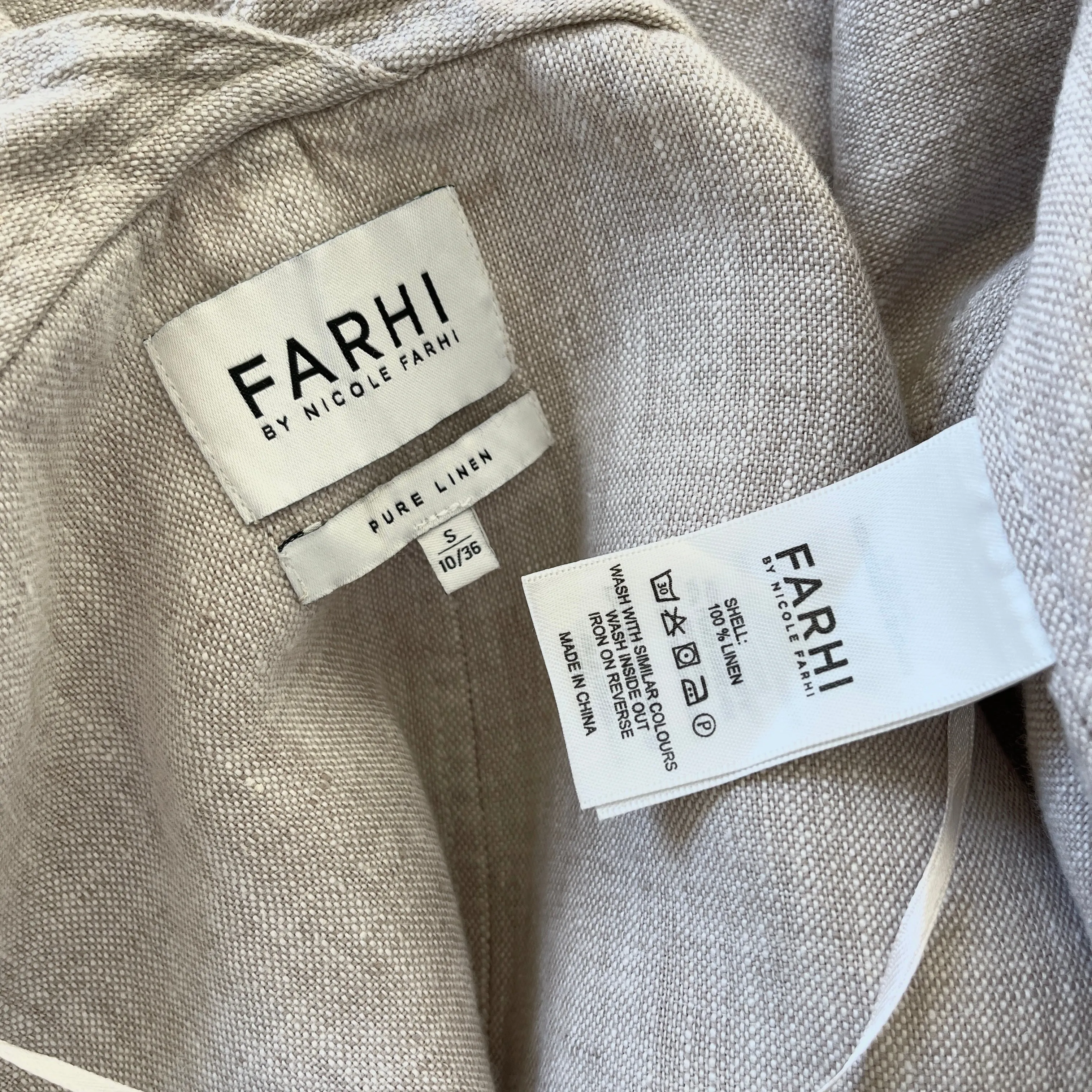 FARHI Linen Coat