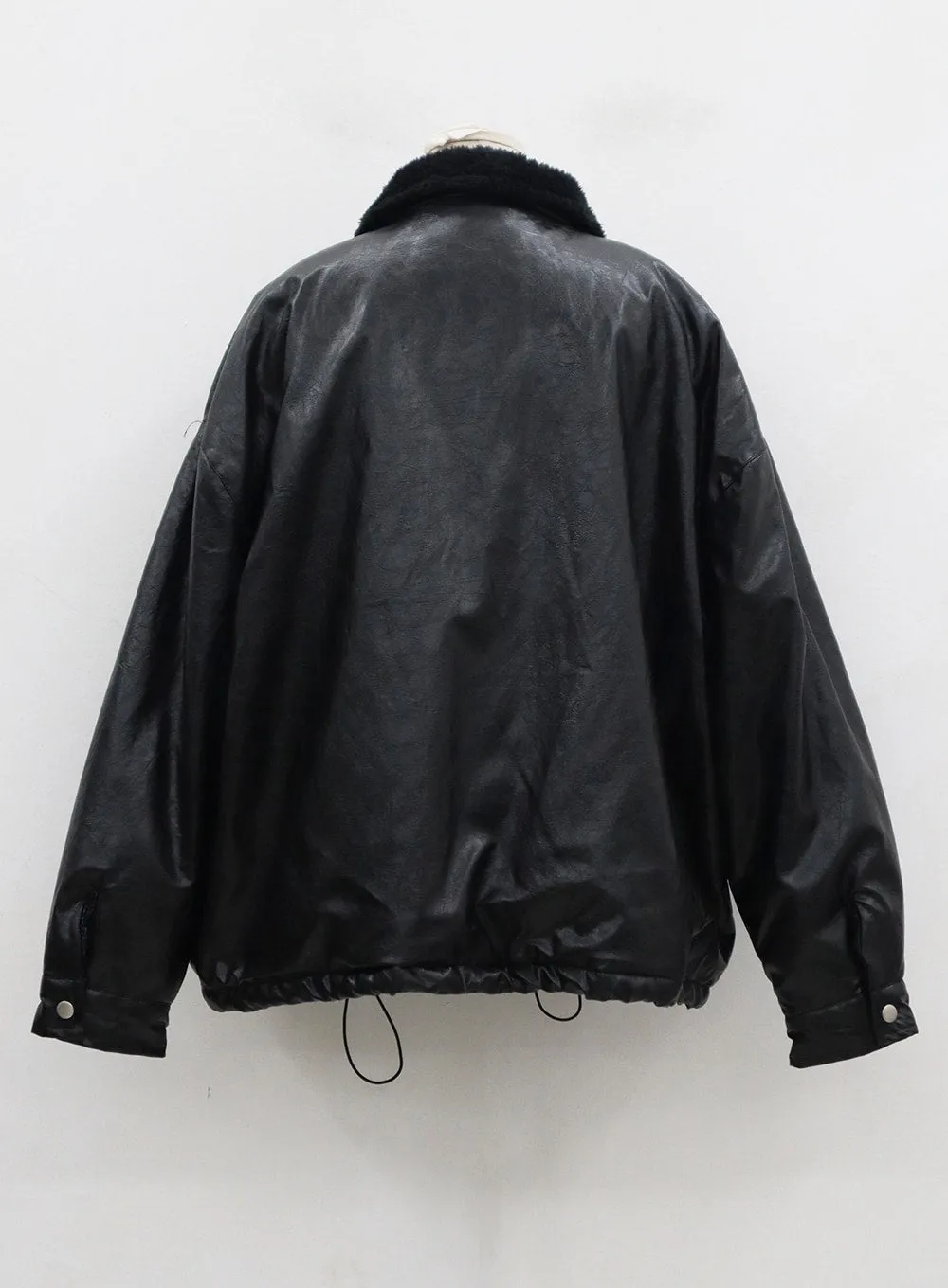 Faux Leather Fur Jacket CD12