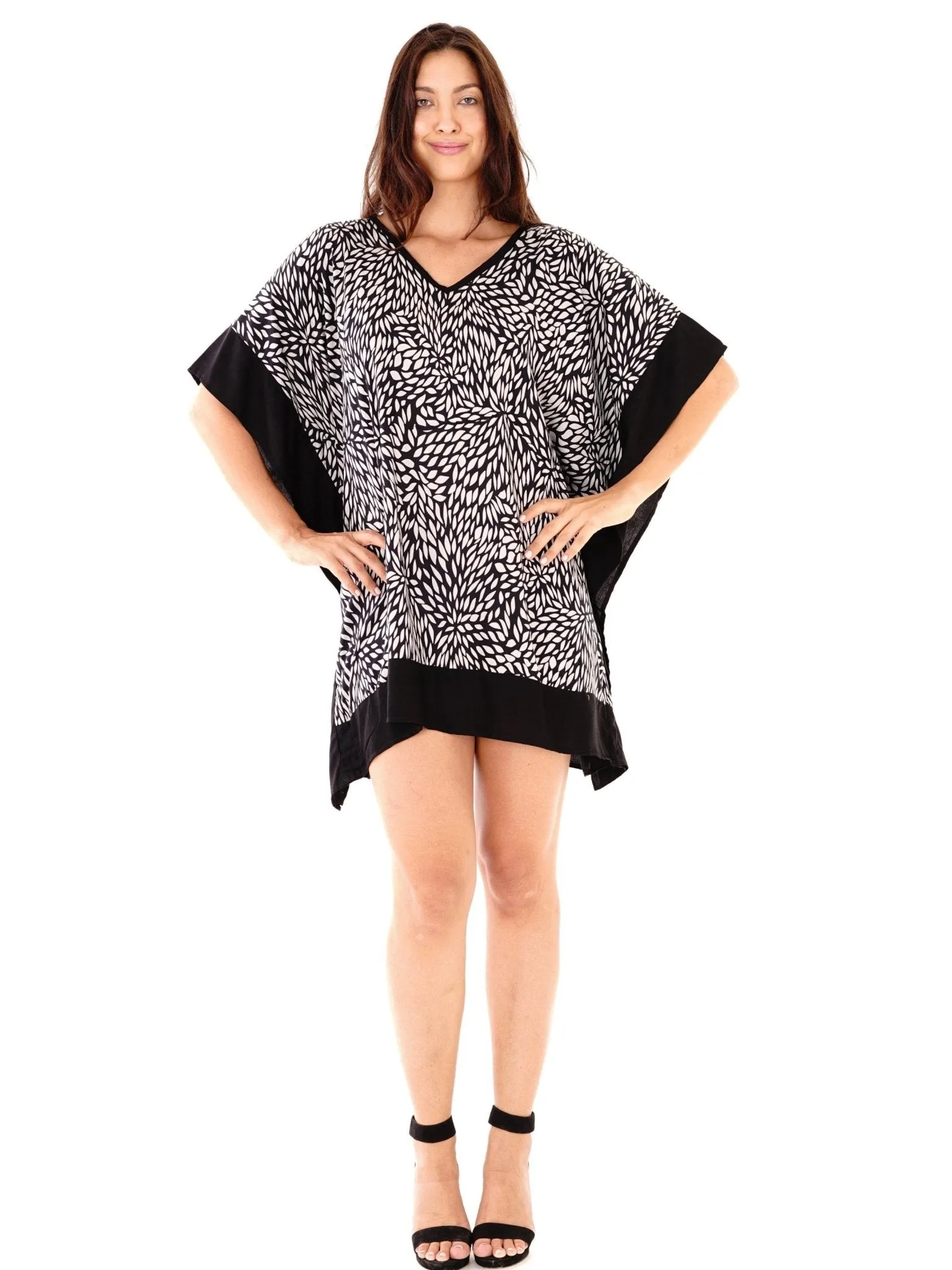 Fern Summer Leaf Tunic Dress