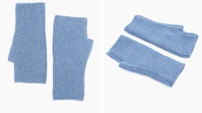 Fingerless Gloves/Wrist Warmer  - Denim Blue