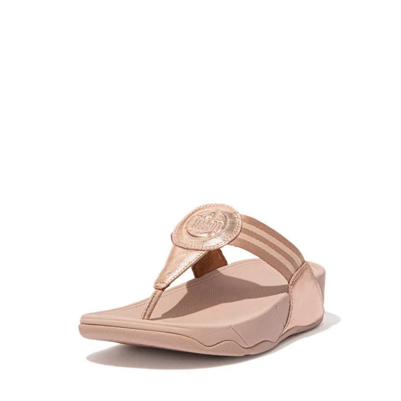 Fitflop Walkstar Womens Toe-Post Sandals - Rose Gold