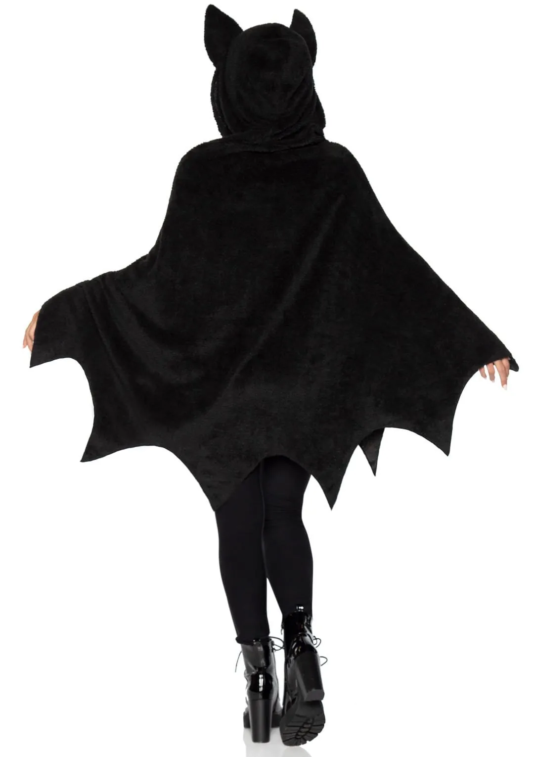 Furry Bat Costume Poncho