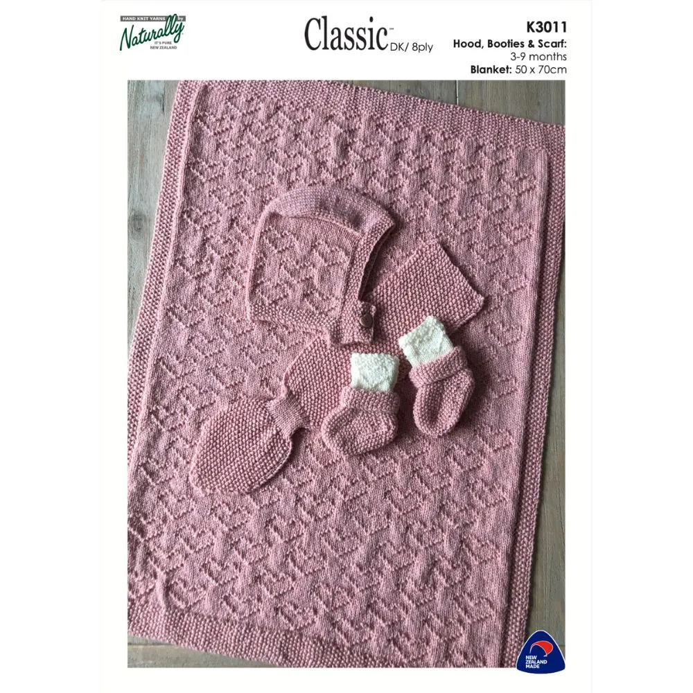 Gansey Love Pram Accessories Knitting Pattern (K3011)