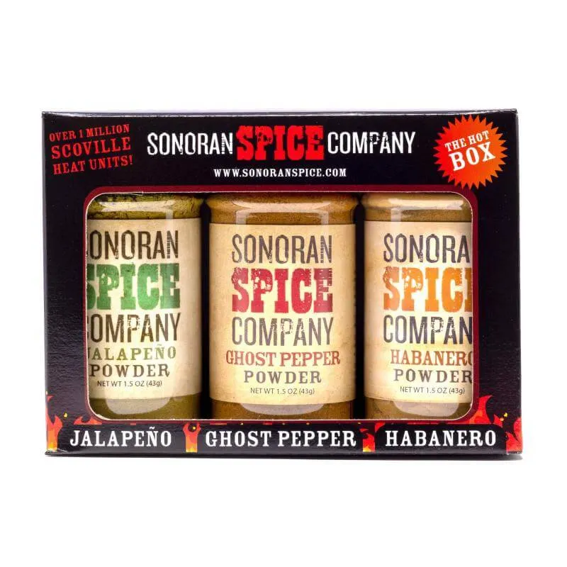 Ghost Pepper Habanero Jalapeno Powder 1.5 Oz Gift Box