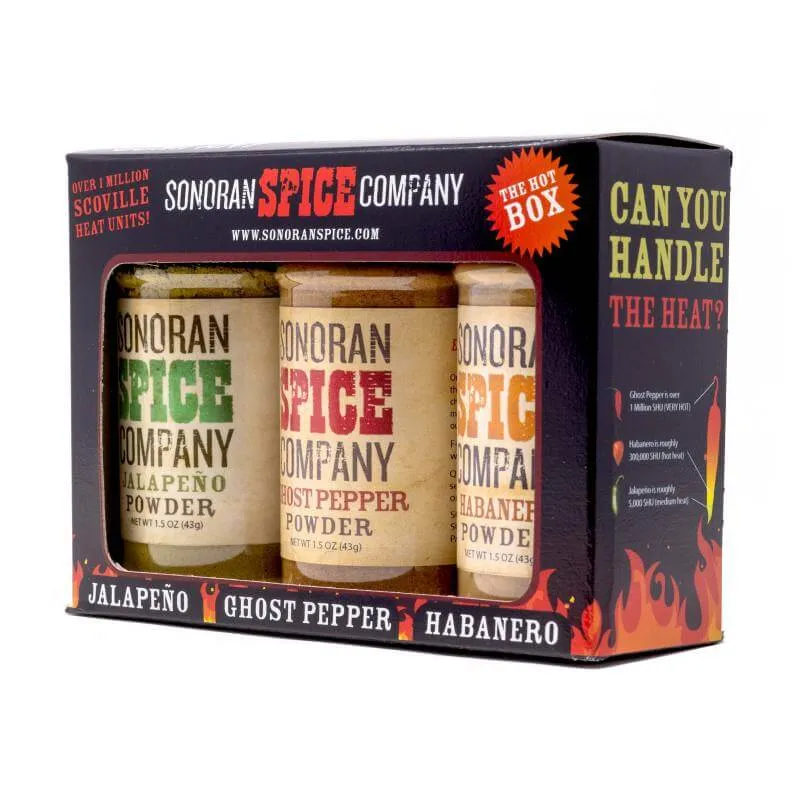 Ghost Pepper Habanero Jalapeno Powder 1.5 Oz Gift Box