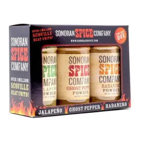 Ghost Pepper Habanero Jalapeno Powder 1.5 Oz Gift Box