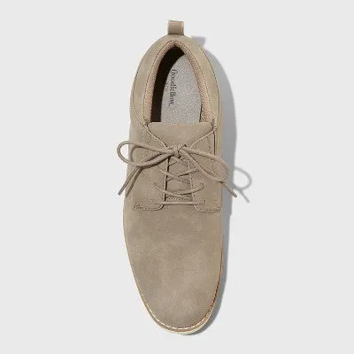 Goodfellow & Co Men's Lace-Up Casual Oxford Sneakers Faux-Suede Extra Padding