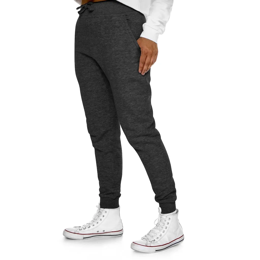 Green Fish with Specs Premium Fleece Joggers