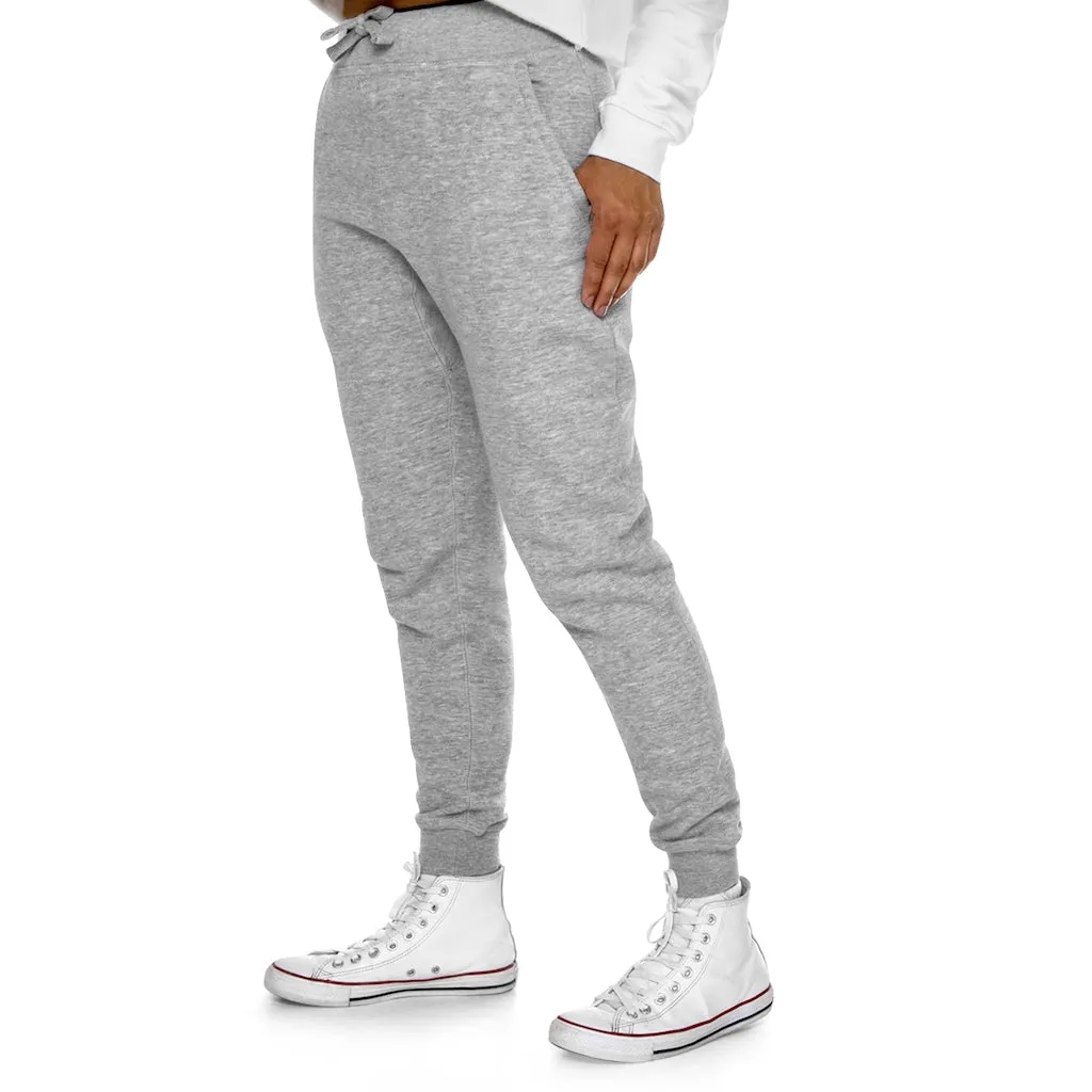 Green Fish with Specs Premium Fleece Joggers