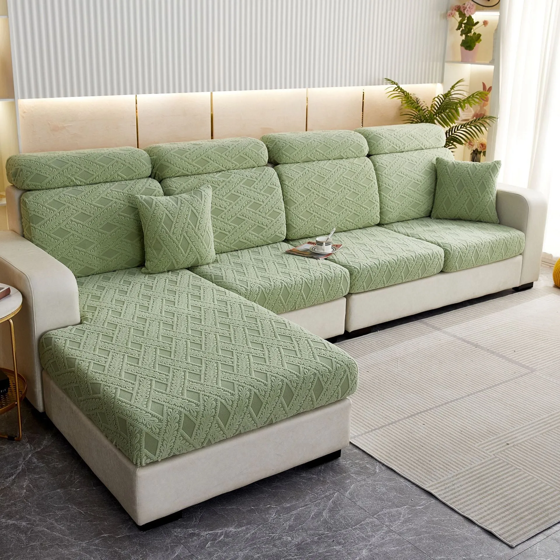 High Stretch Anti-Slip Sectional Sofa Cover