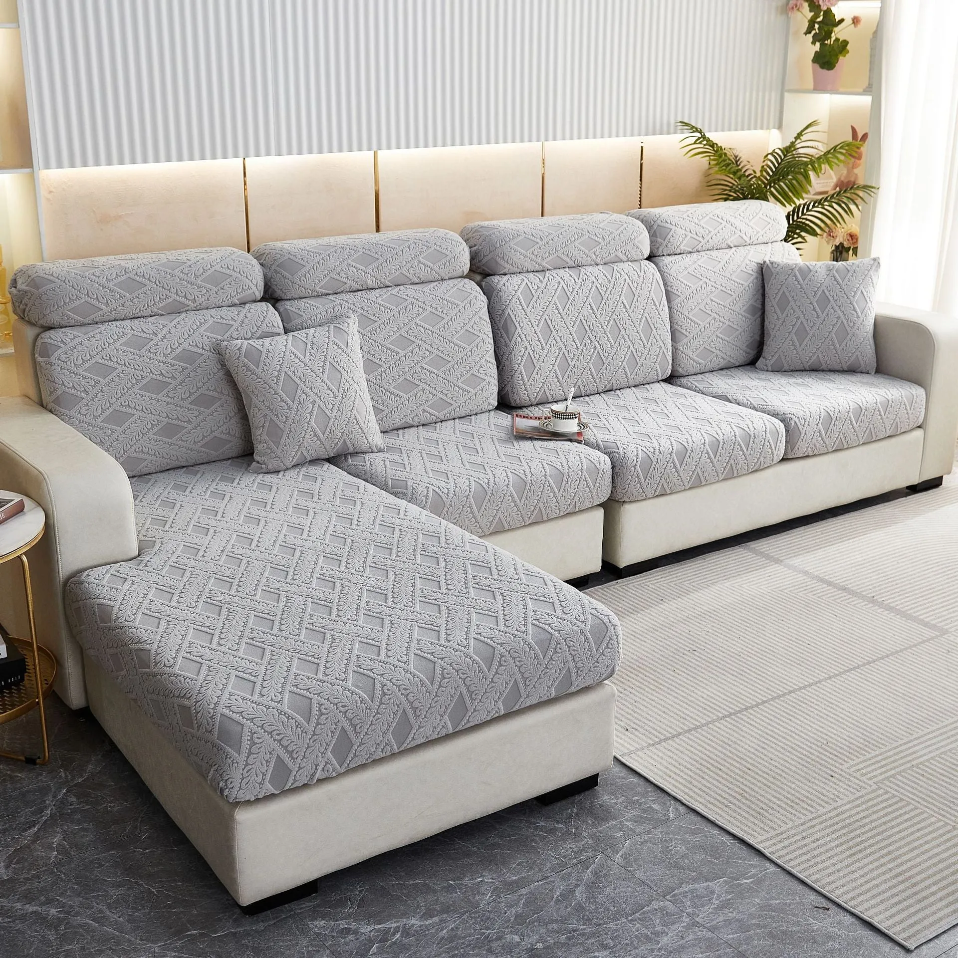 High Stretch Anti-Slip Sectional Sofa Cover