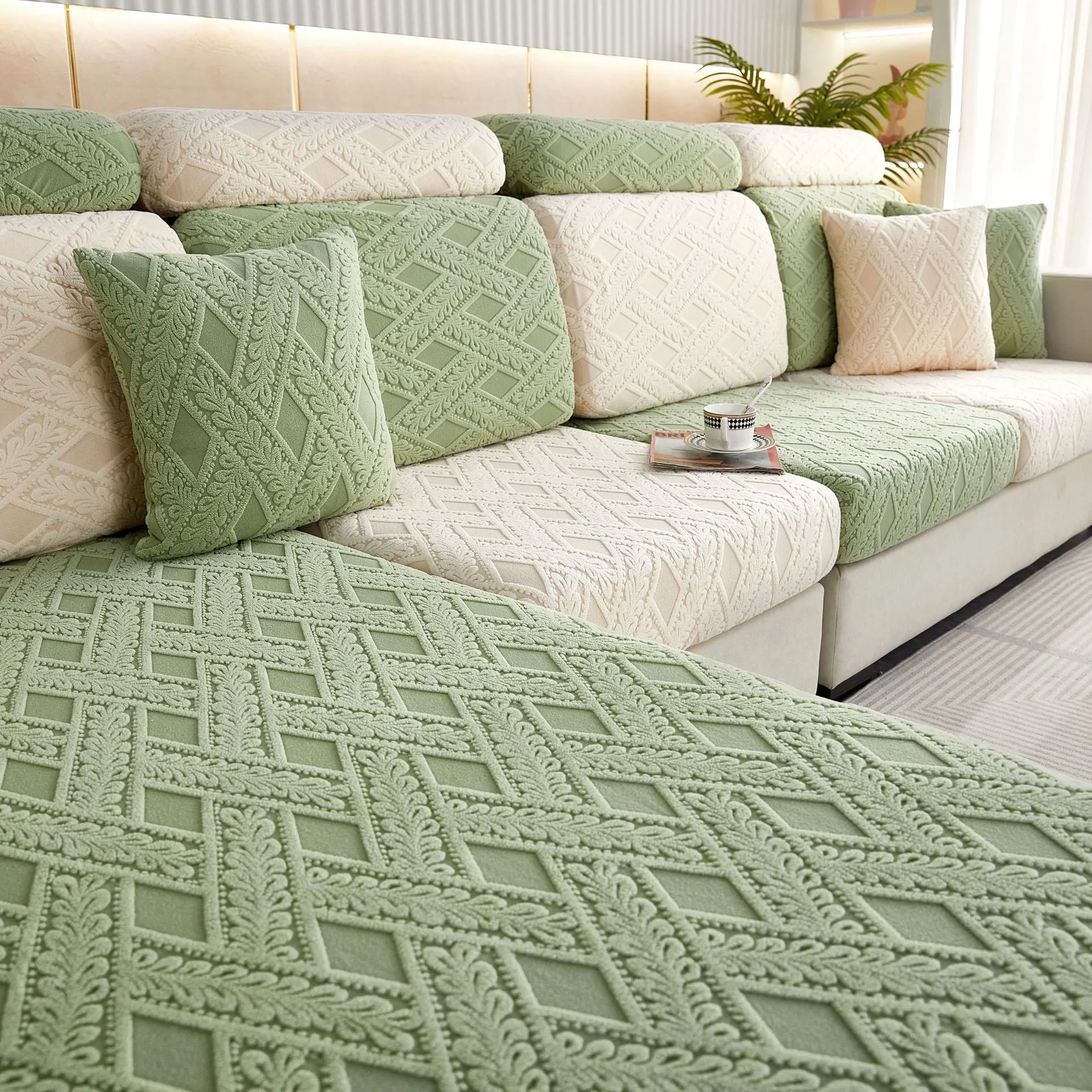 High Stretch Anti-Slip Sectional Sofa Cover