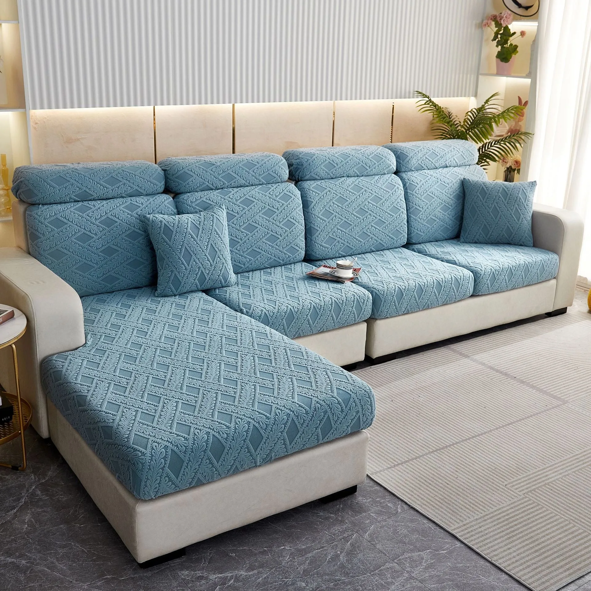 High Stretch Anti-Slip Sectional Sofa Cover