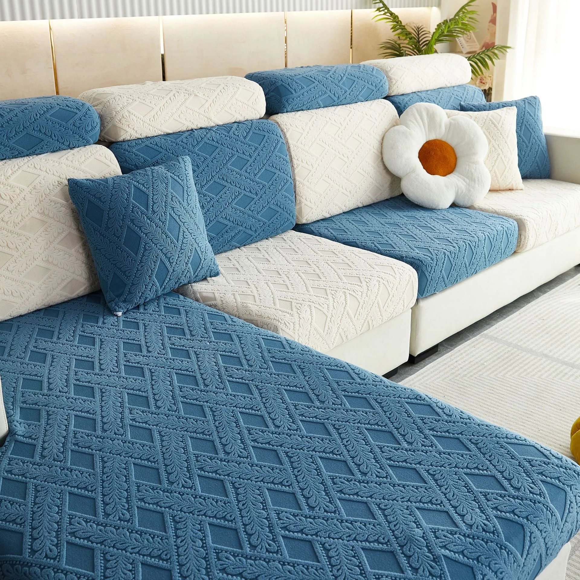 High Stretch Anti-Slip Sectional Sofa Cover