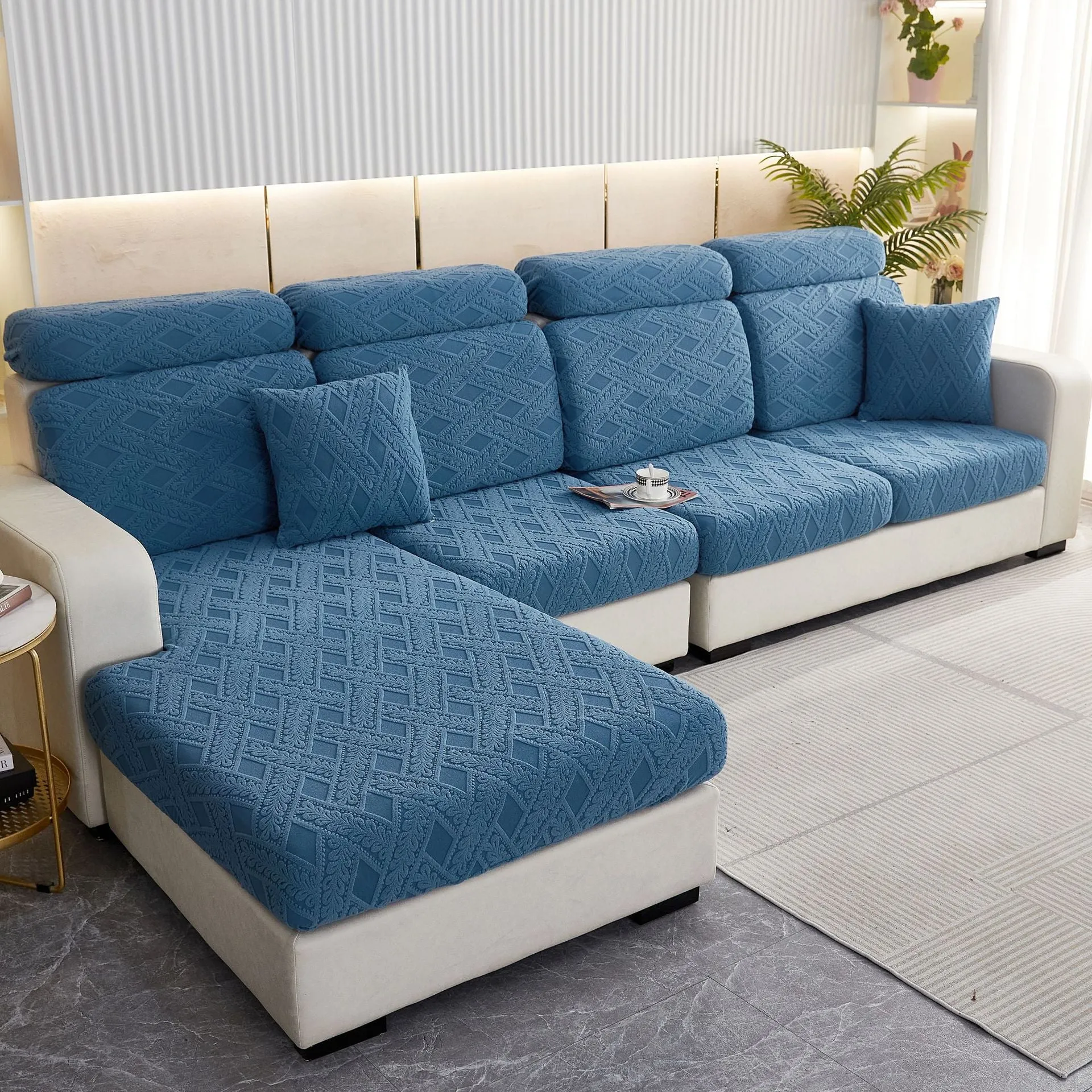 High Stretch Anti-Slip Sectional Sofa Cover