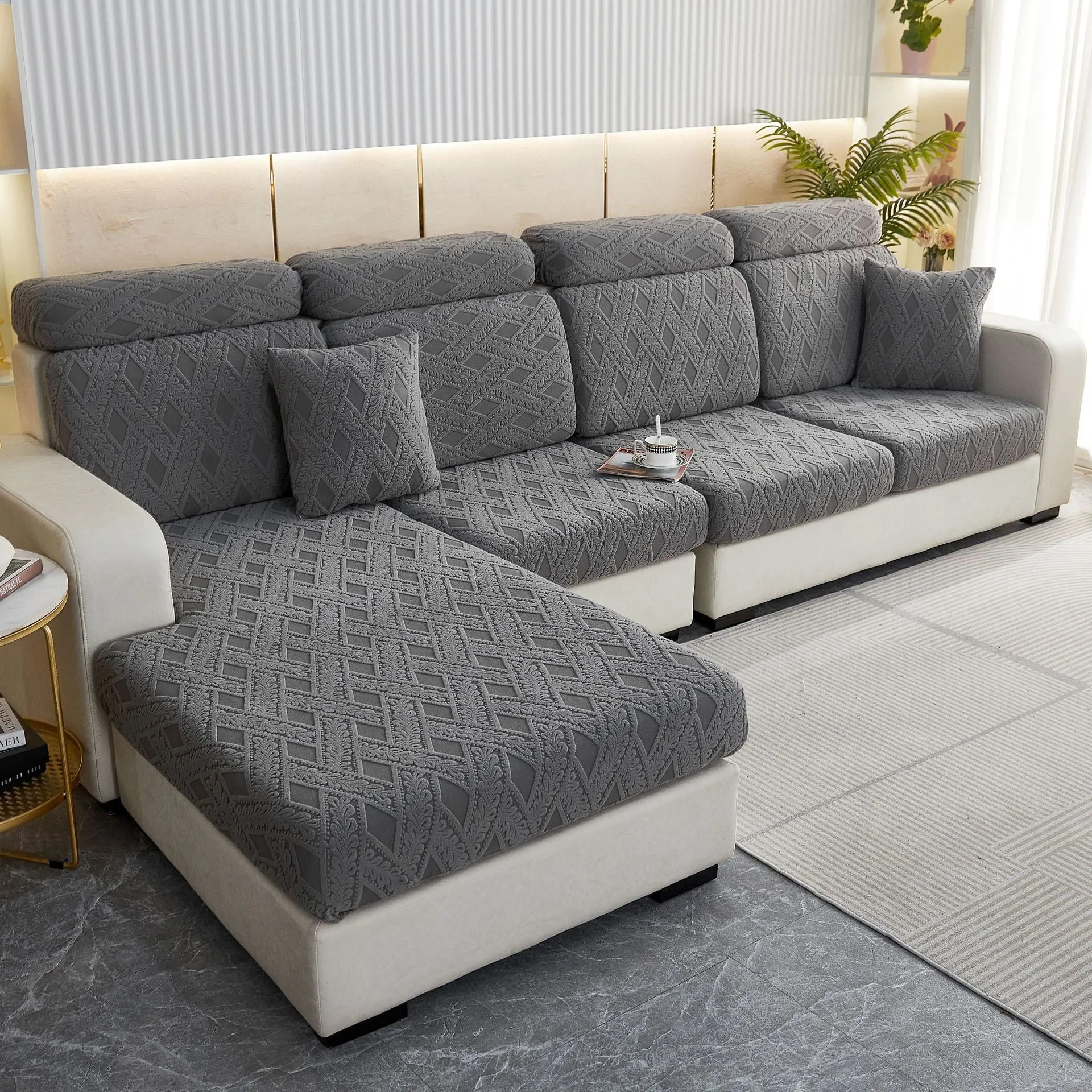 High Stretch Anti-Slip Sectional Sofa Cover