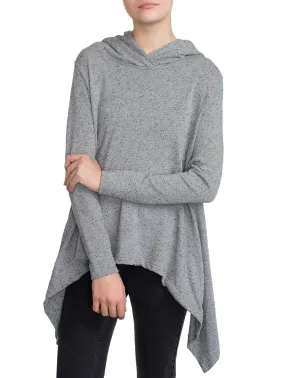 Hoodie Poncho Grey