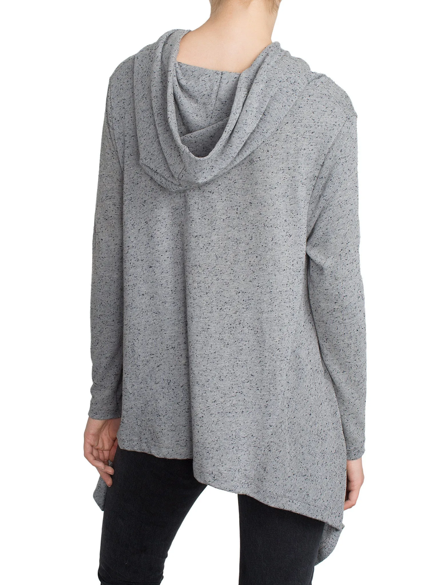 Hoodie Poncho Grey