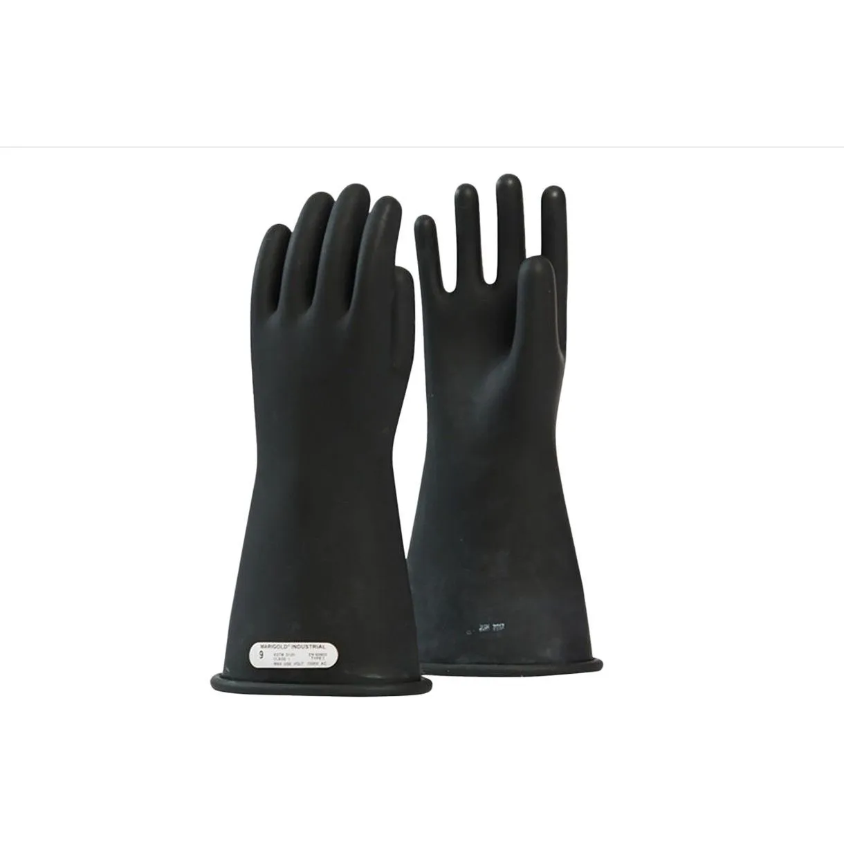 IRG114B - Class 1 (7,500 VOLTS) 14" Length Black Rubber Glove Kits