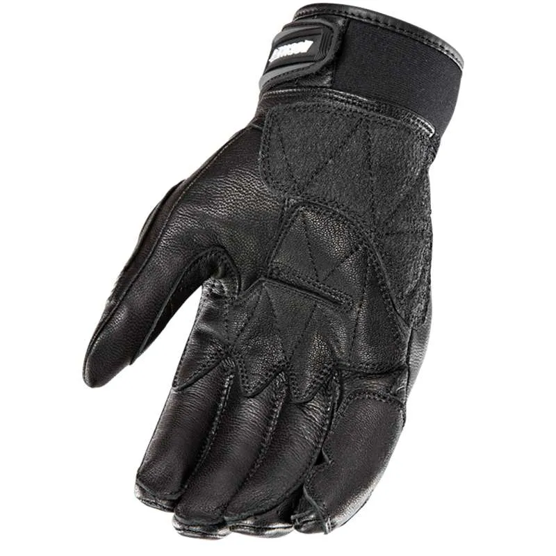 Joe Rocket Speedway Mens Leather Gloves Black/Black