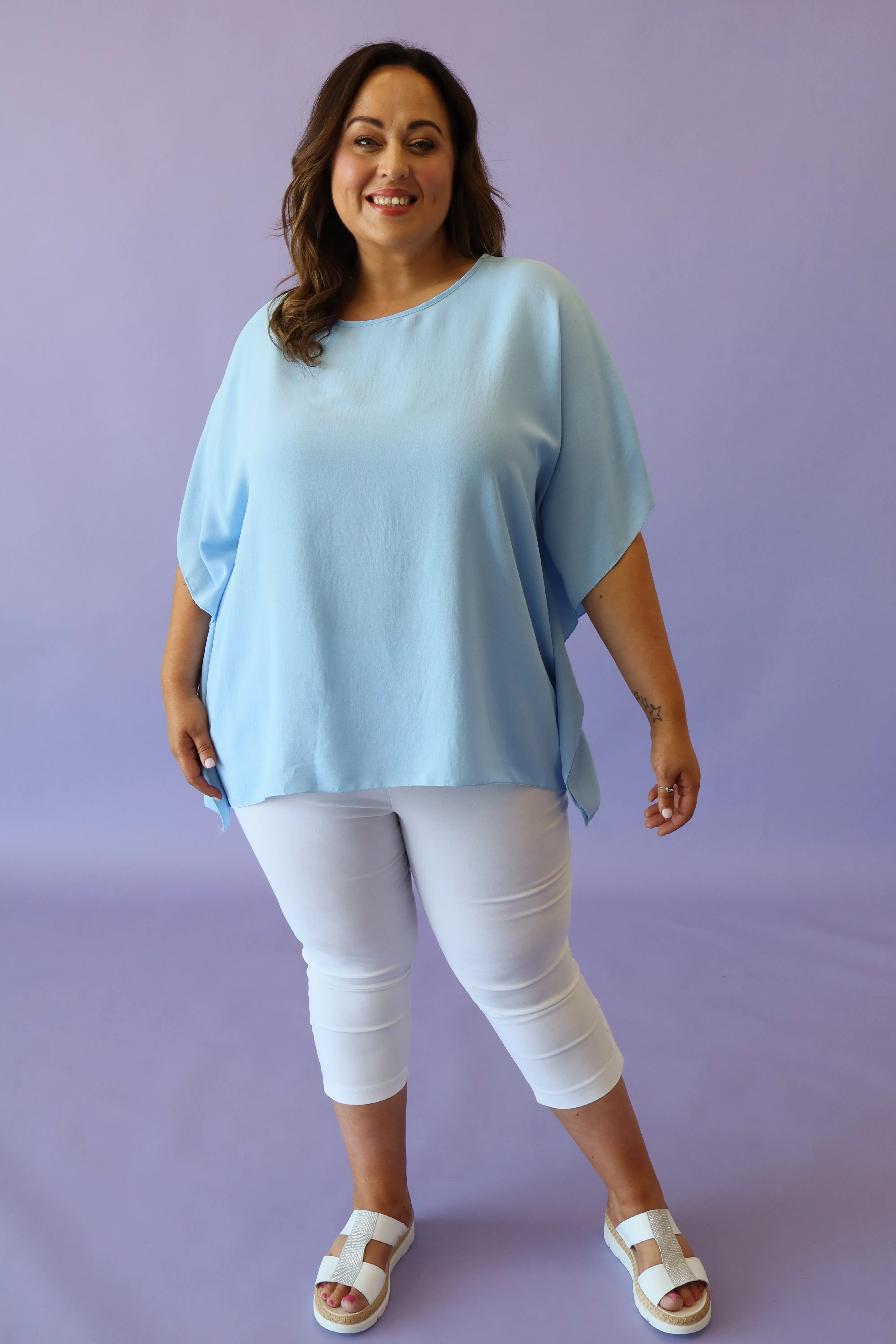 Juliet Top in Light Blue