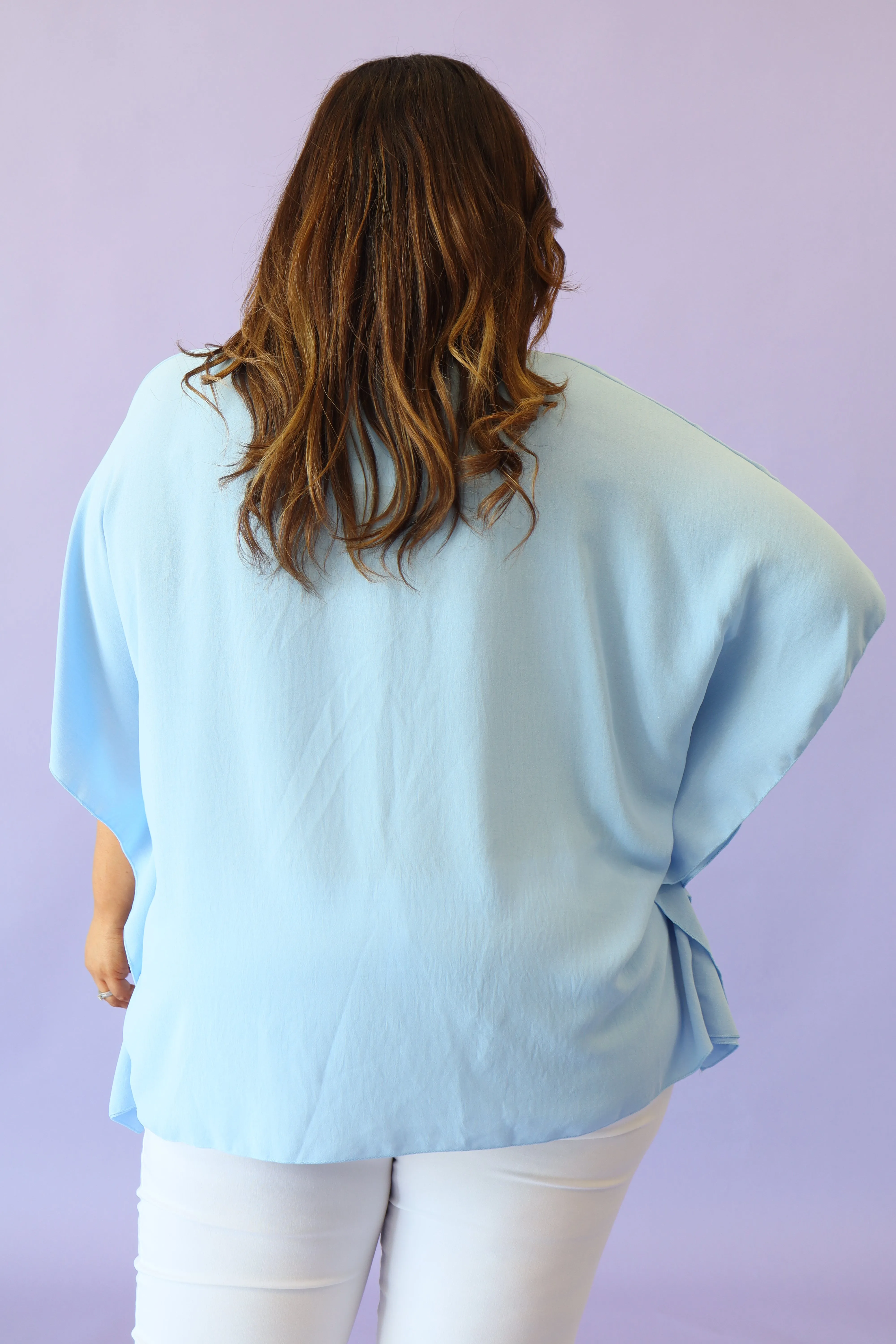 Juliet Top in Light Blue