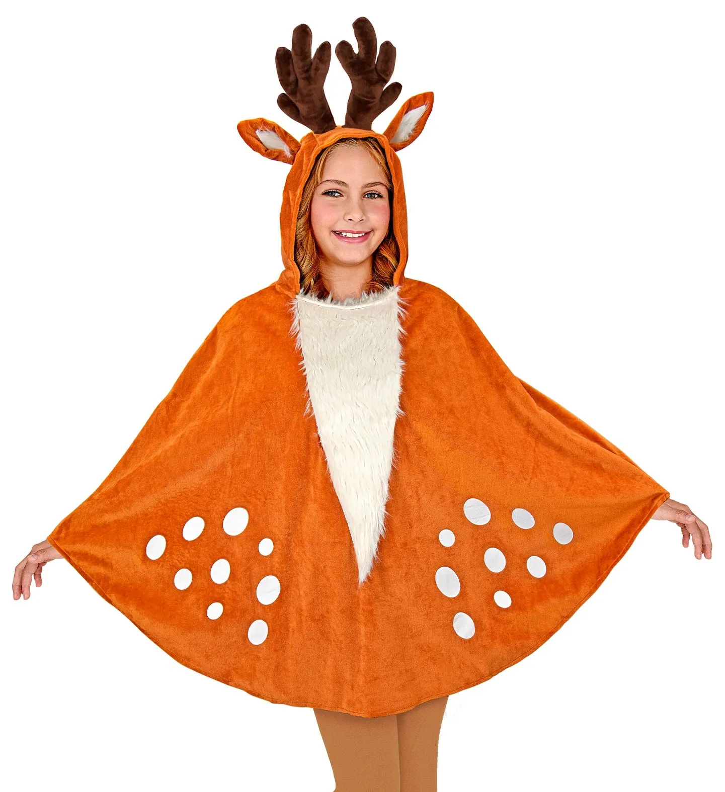 Kid Reindeer Poncho