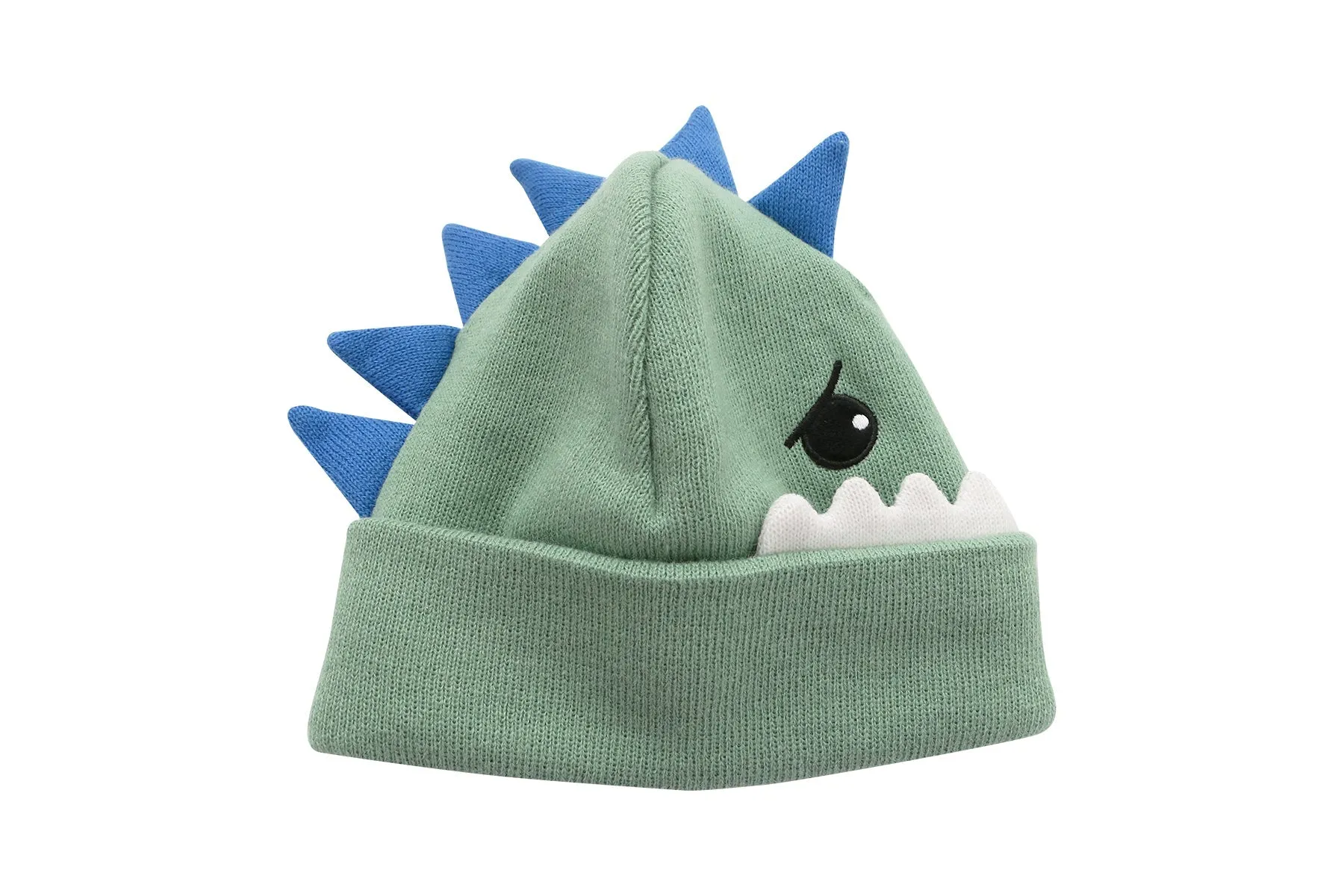 Kids Knitted Beanie - Dinosaur