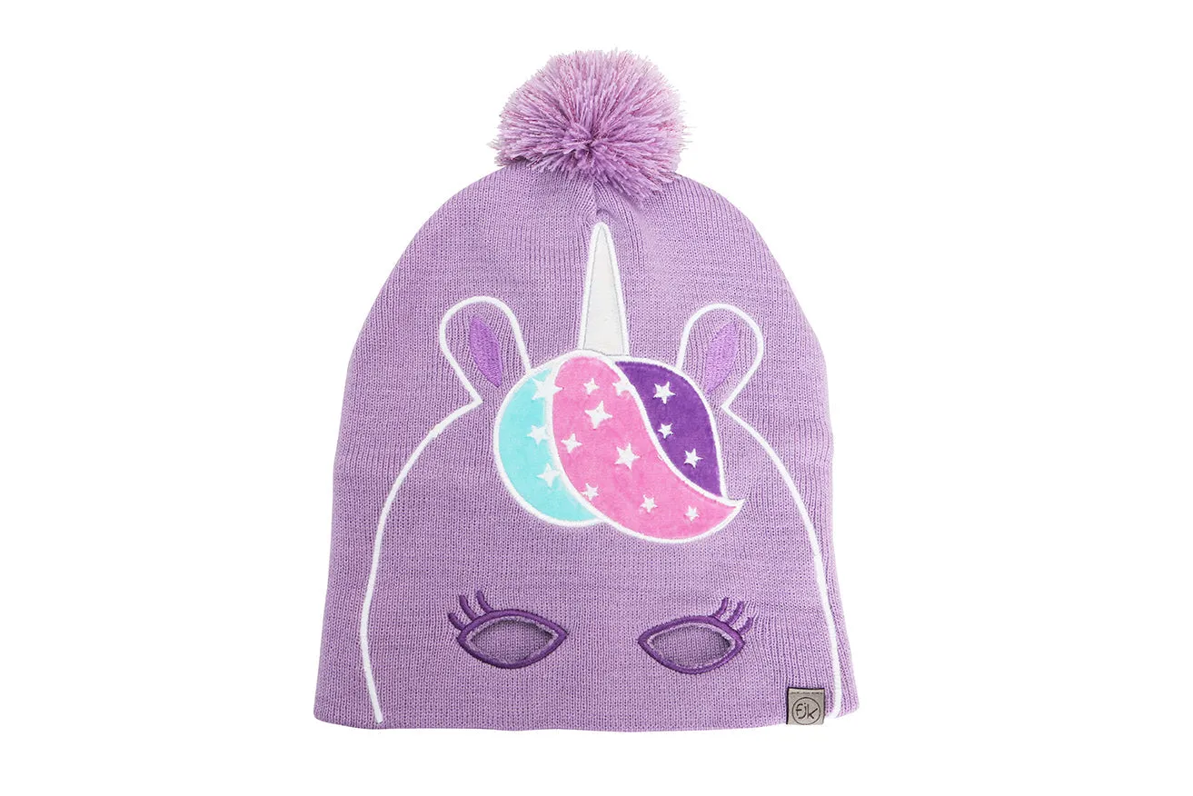 Kids Knitted Beanie - Unicorn