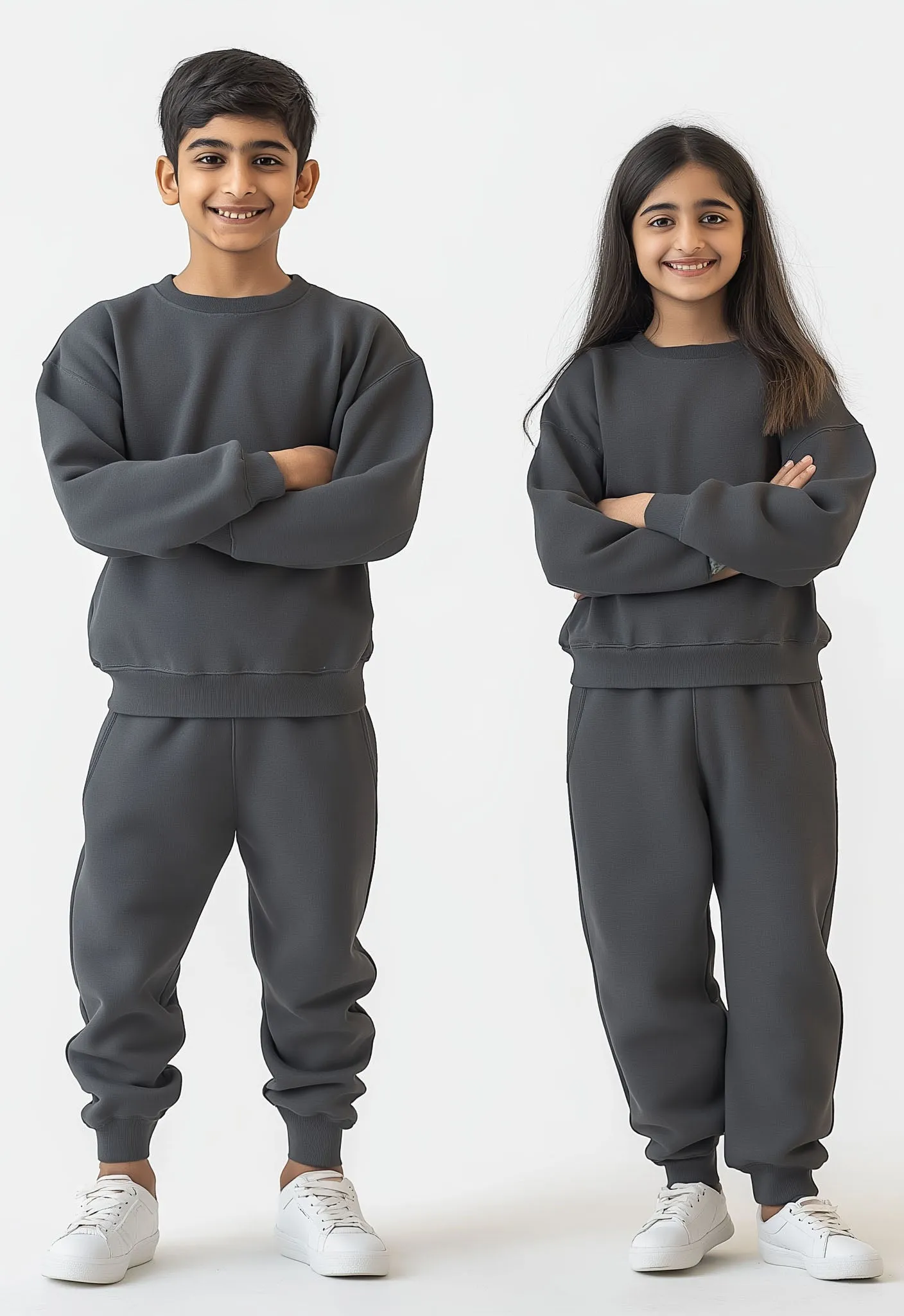 Kids Solid Suit Unisex Full Sleeves (Fleece)