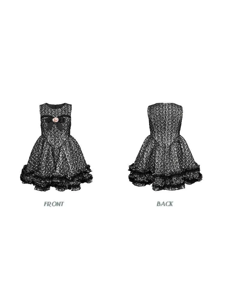 Lace Poncho Tank Dress【s0000004779】