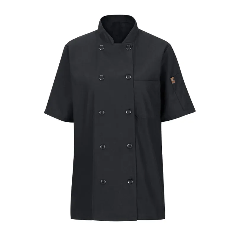 Ladies' Short Sleeve Chef Coat